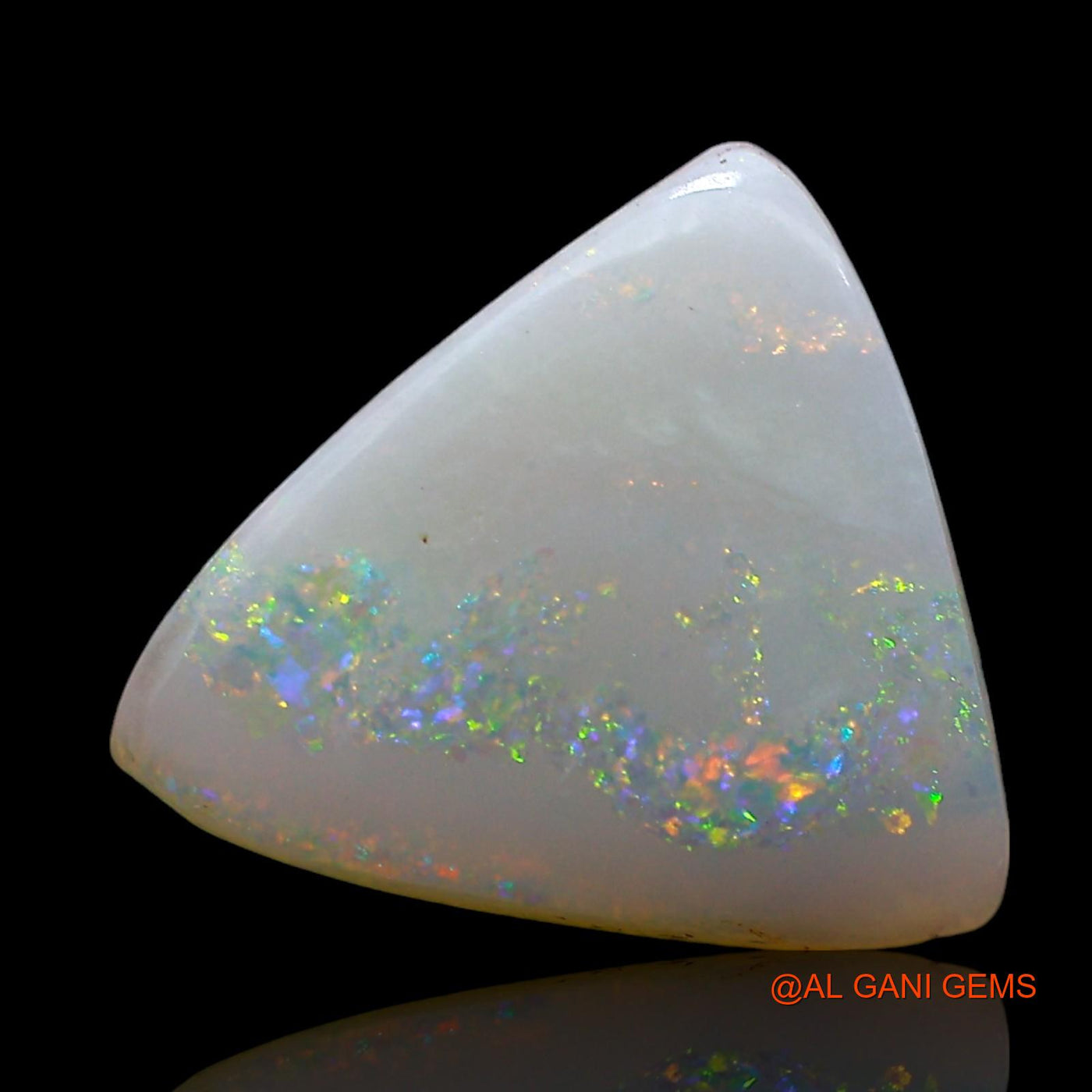 2.00 Cts Natural Australian Fire Opal Loose Gemstone Trillion Cabochon 12x11x2 mm AE-554