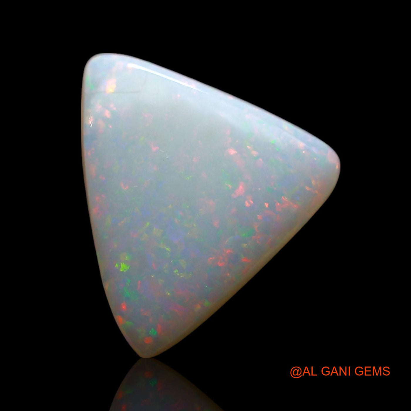 3.00 Cts Natural Australian Fire Opal Loose Gemstone Trillion Cabochon 13x11x3 mm AE-555