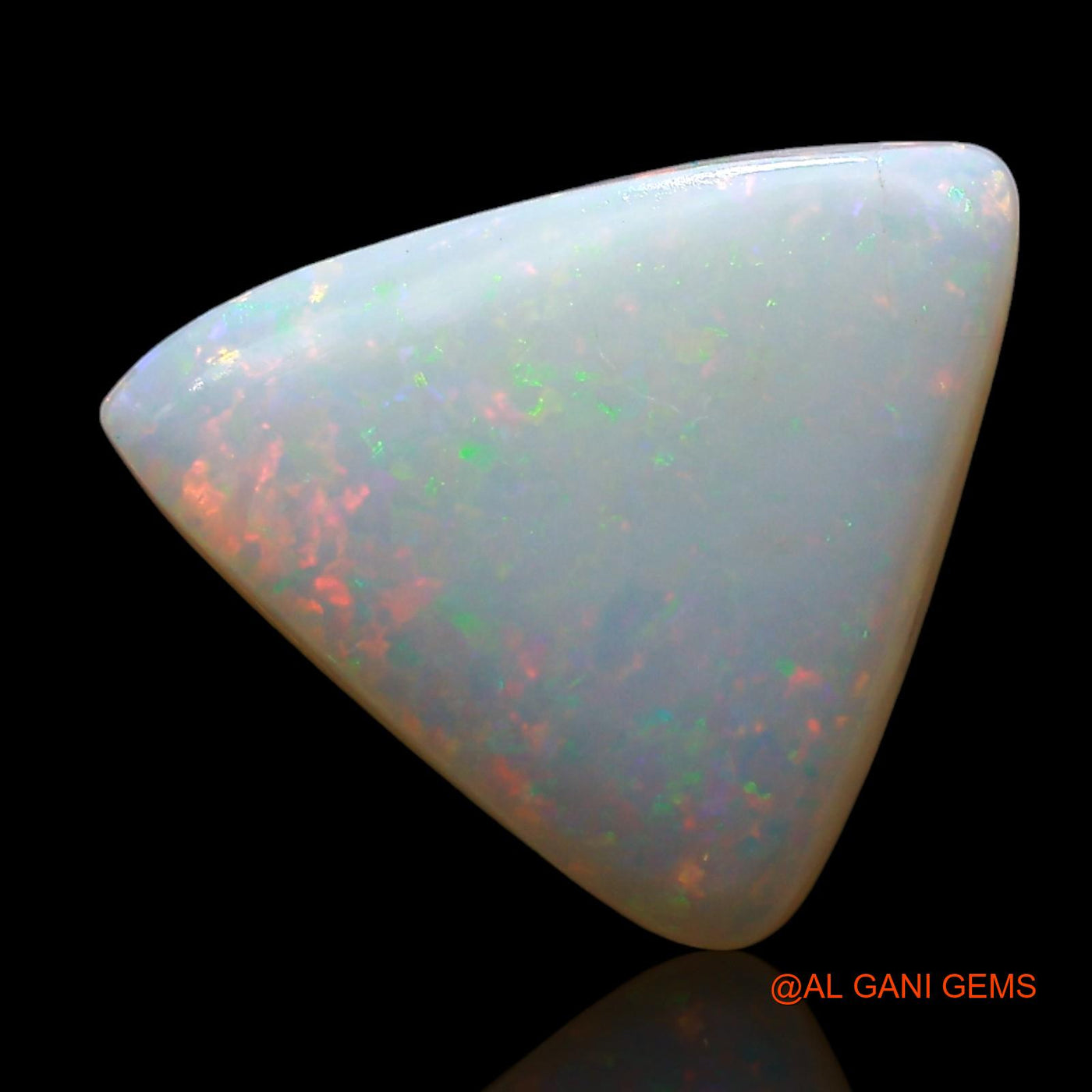 3.00 Cts Natural Australian Fire Opal Loose Gemstone Trillion Cabochon 13x11x3 mm AE-555