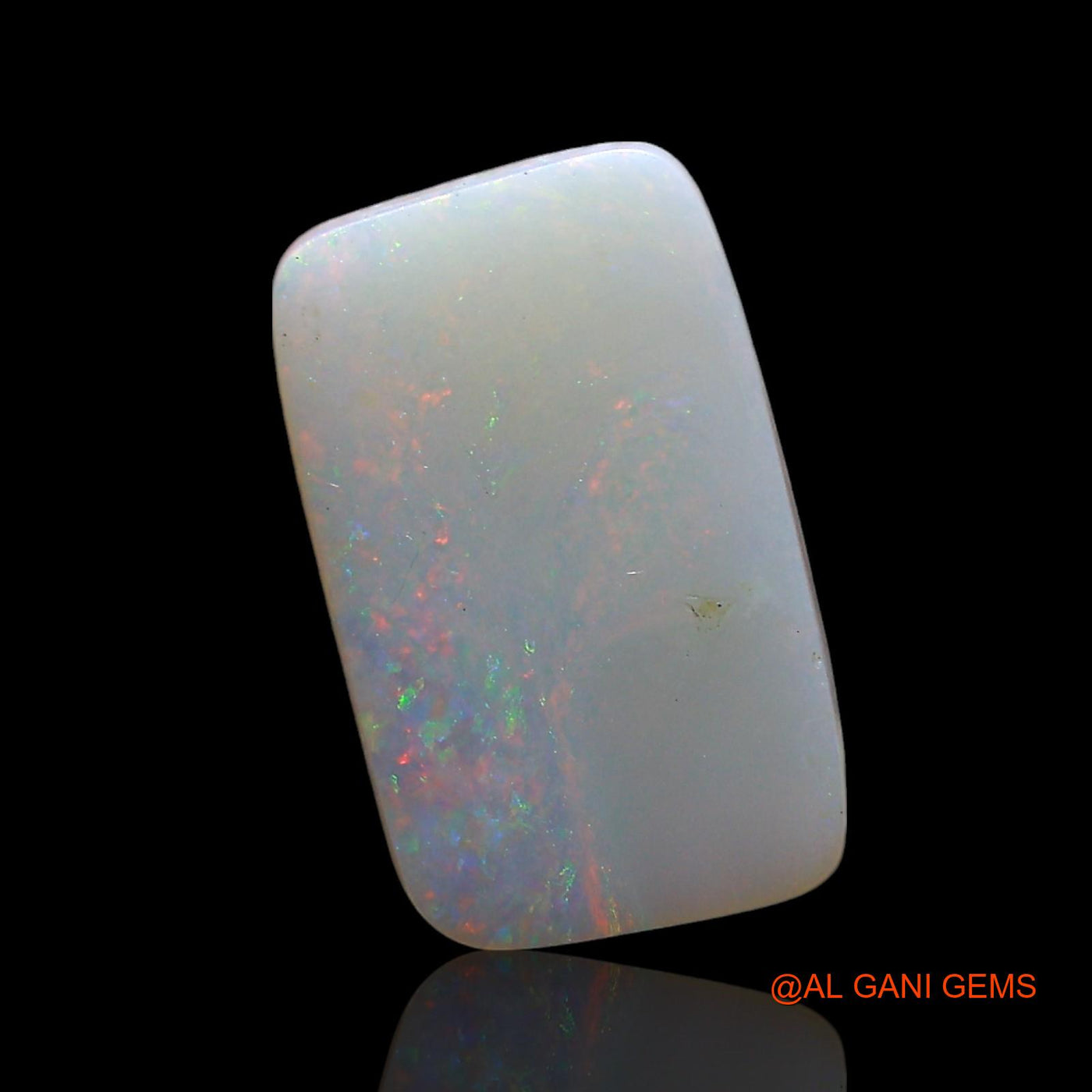 2.00 Cts Natural Australian Fire Opal Loose Gemstone Square Cabochon 14x8x2 mm AE-557