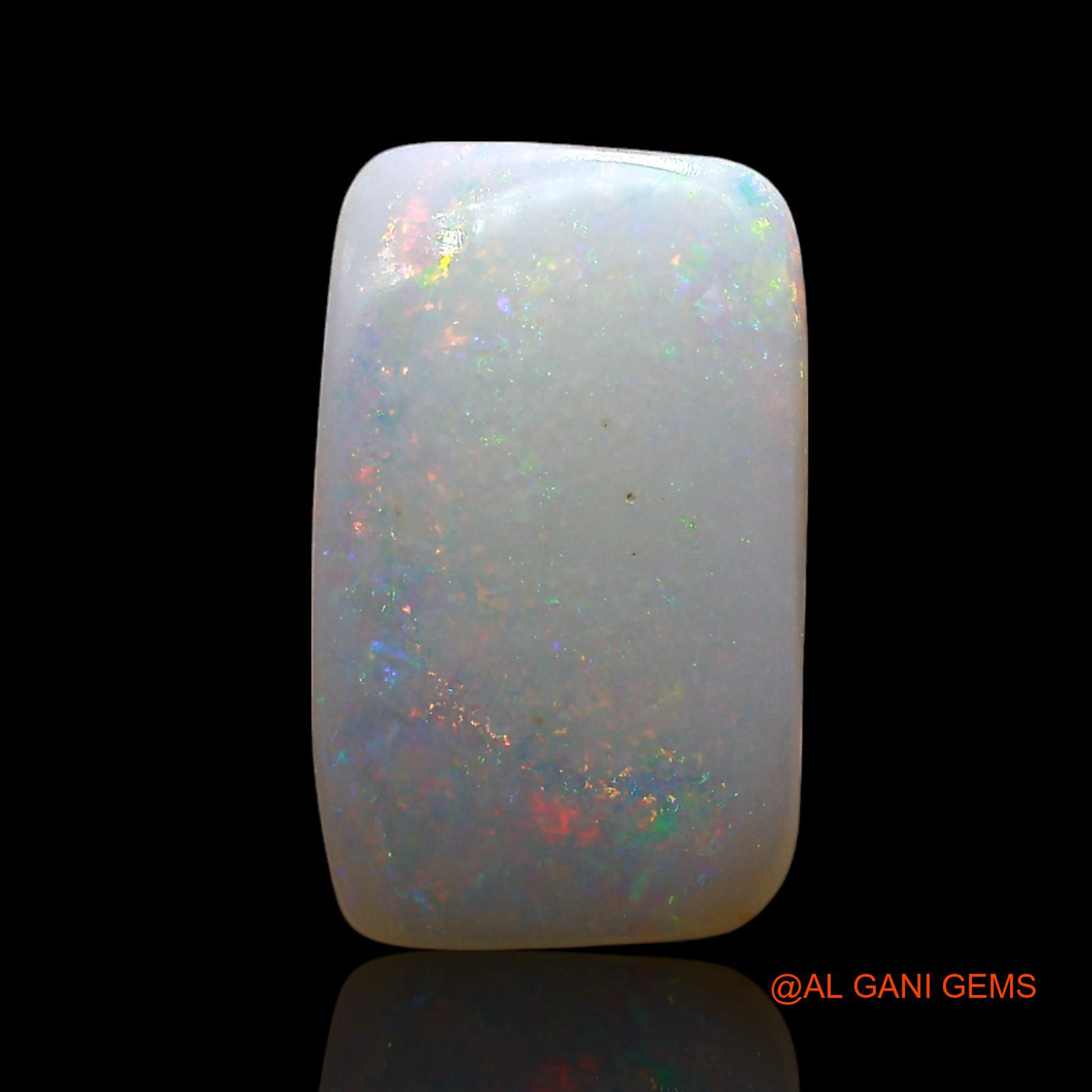 2.00 Cts Natural Australian Fire Opal Loose Gemstone Square Cabochon 14x8x2 mm AE-557