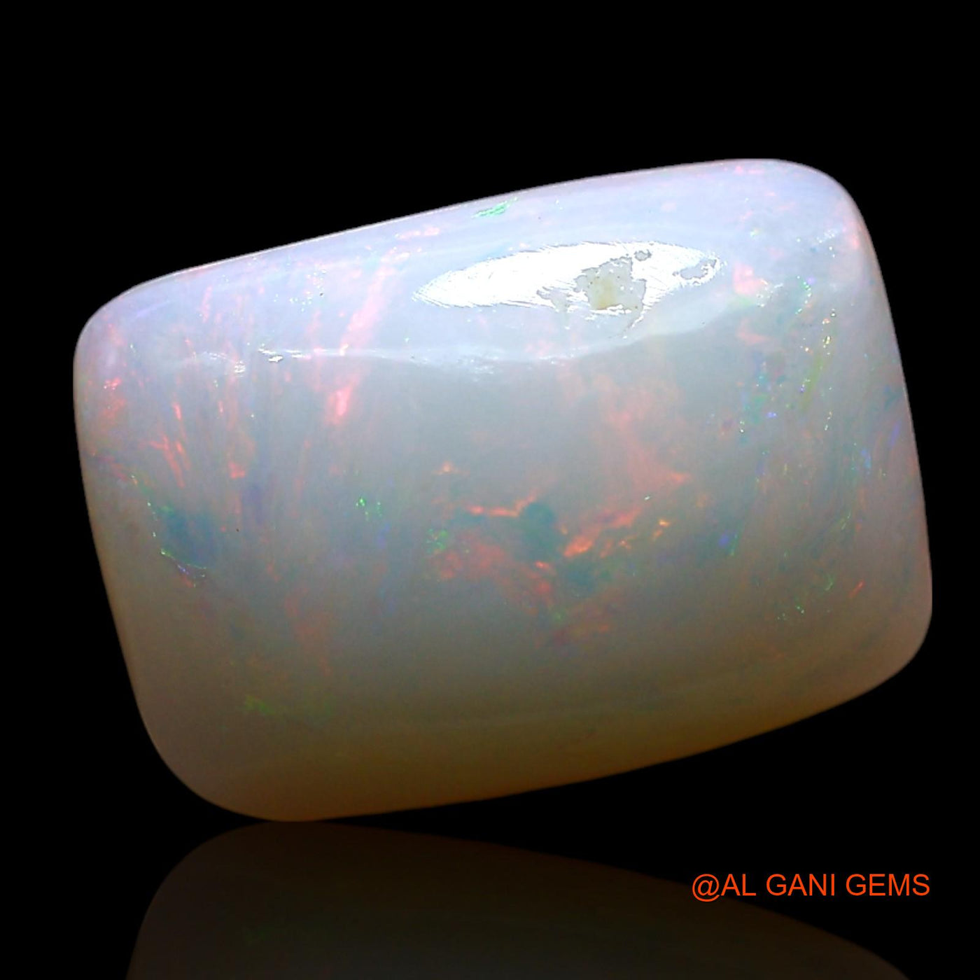 3.00 Cts Natural Australian Fire Opal Loose Gemstone Square Cabochon 12x9x3 mm AE-559