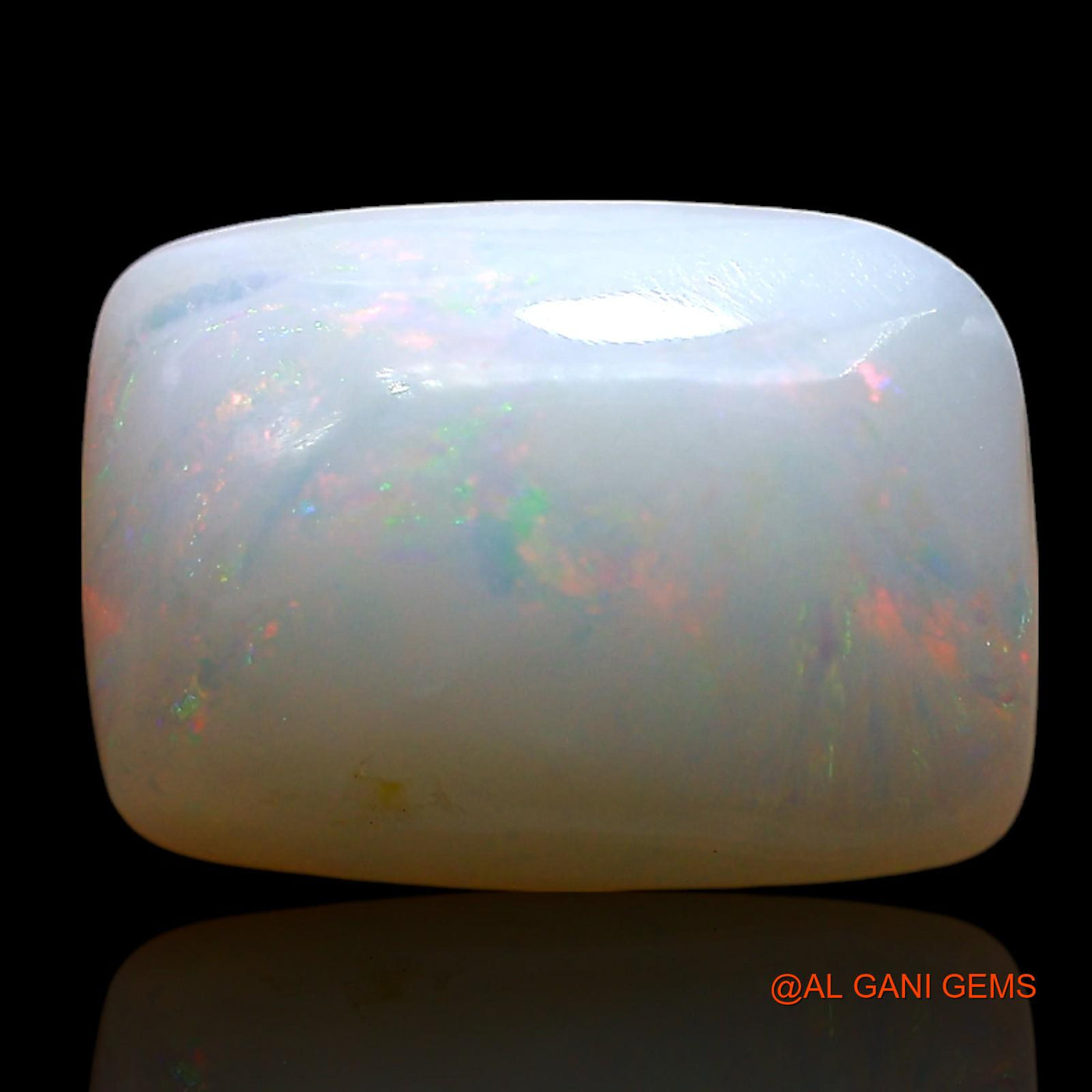 3.00 Cts Natural Australian Fire Opal Loose Gemstone Square Cabochon 12x9x3 mm AE-559