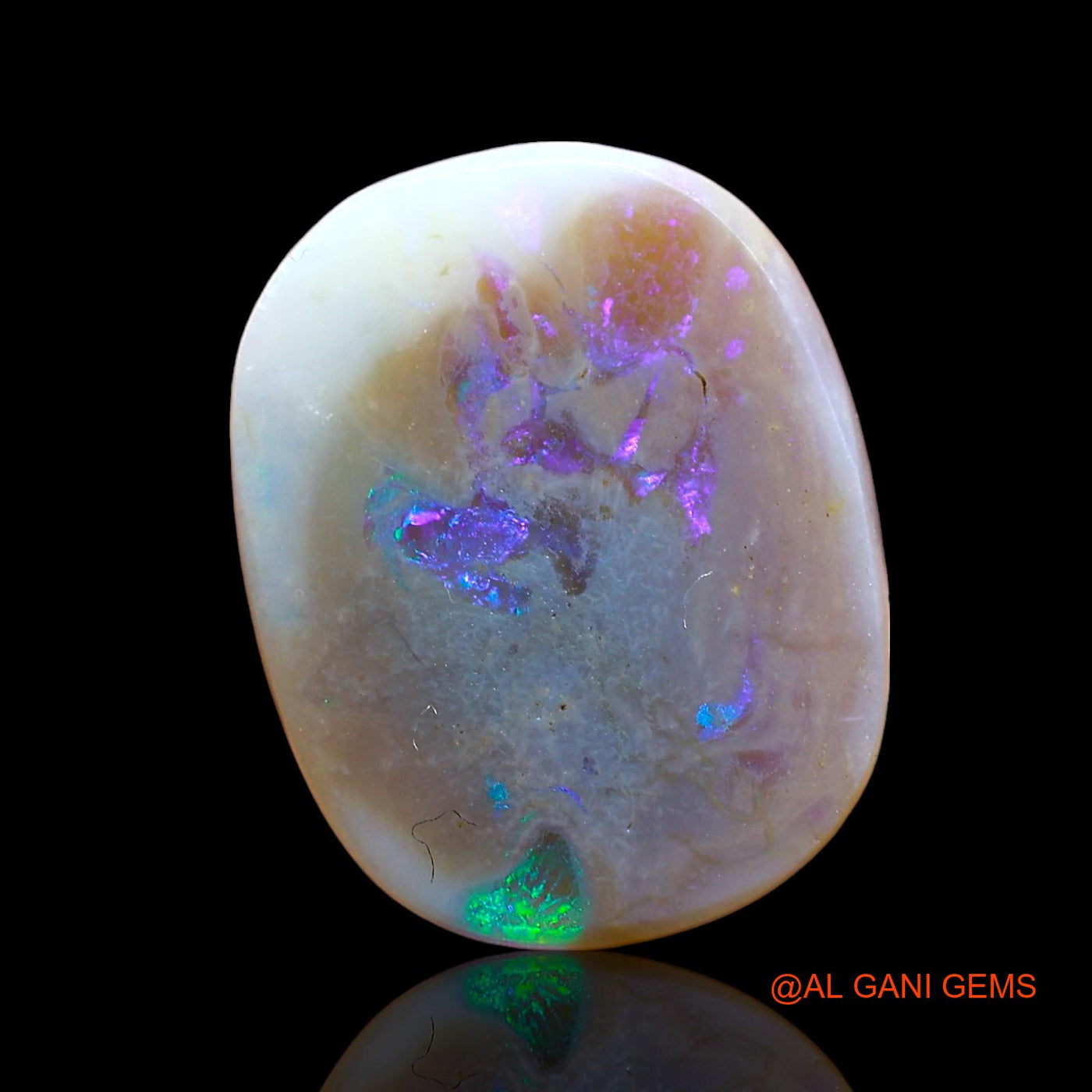 Natural Untreated Fire Opal Loose Gemstone Oval Cabochon From Australia 8.00 Cts 17x13x5 mm AE-55