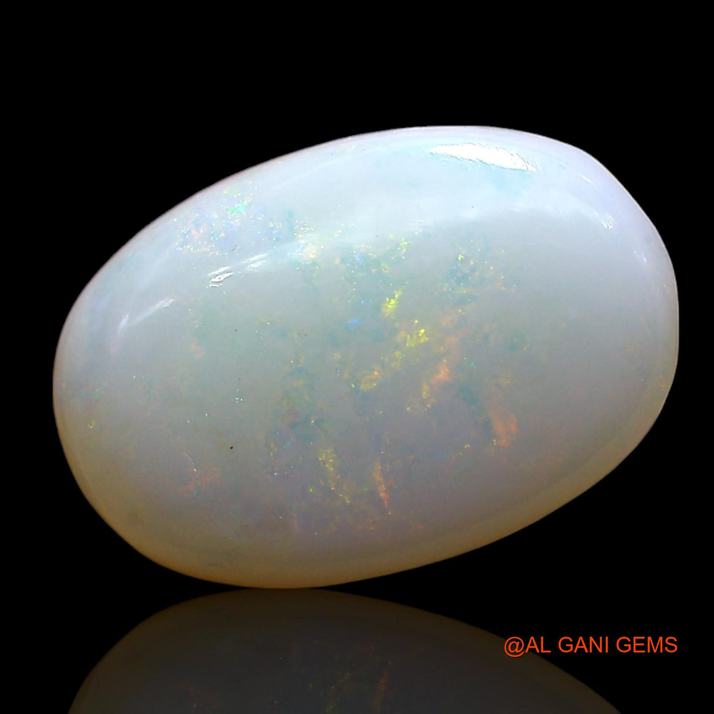 3.00 Cts Natural Australian Fire Opal Loose Gemstone Oval Cabochon 14x9x4 mm AE-560