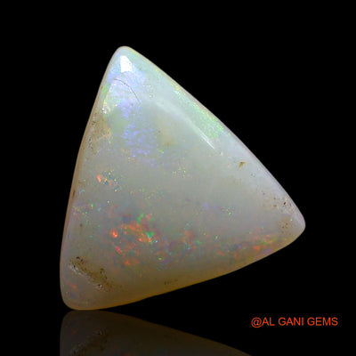 Natural Fire Opal Gemstone 2.00 Cts Loose Trillion Cabochon From Australia 12x11x3 mm AE-561