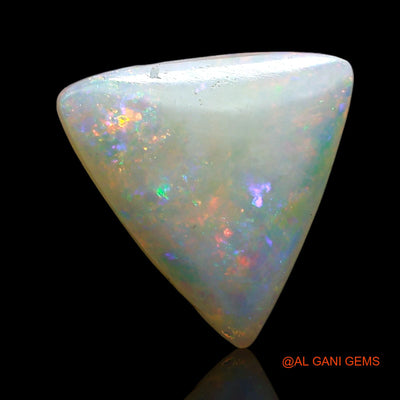 Natural Fire Opal Gemstone 2.00 Cts Loose Trillion Cabochon From Australia 12x11x3 mm AE-561