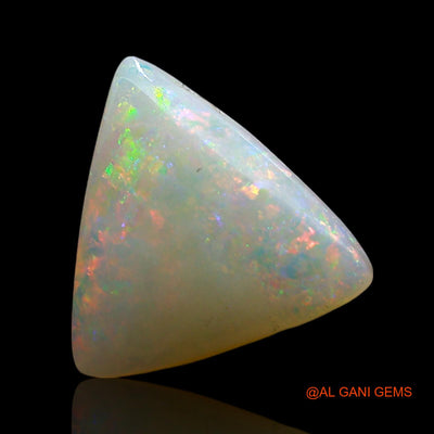 Natural Fire Opal Gemstone 2.00 Cts Loose Trillion Cabochon From Australia 12x11x3 mm AE-561