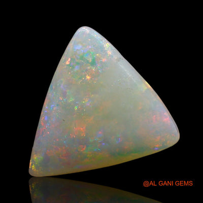 Natural Fire Opal Gemstone 2.00 Cts Loose Trillion Cabochon From Australia 12x11x3 mm AE-561
