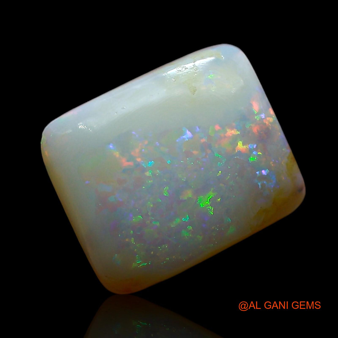 3.00 Cts Natural Australian Fire Opal Loose Gemstone Square Cabochon 11x9x3 mm AE-562