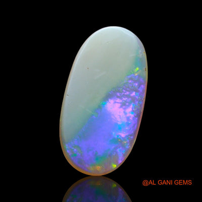 2.00 Cts Natural Australian Fire Opal Oval Cabochon Loose Gemstone For Jewelry 14x7x2 mm AE-563