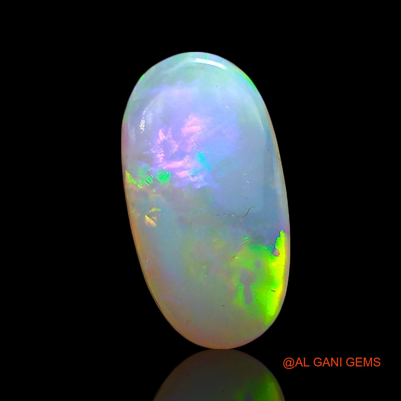 2.00 Cts Natural Australian Fire Opal Oval Cabochon Loose Gemstone For Jewelry 14x7x2 mm AE-563