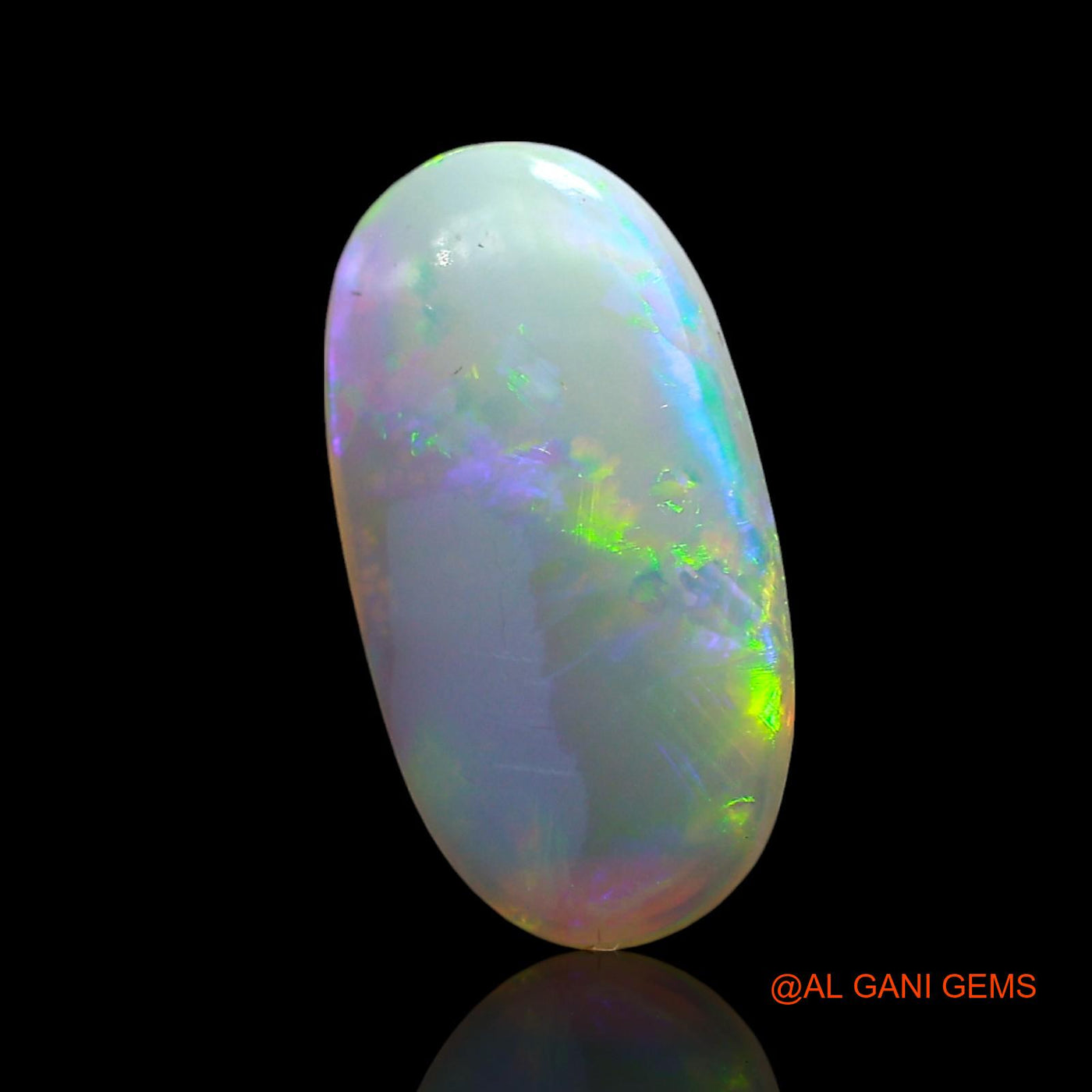 2.00 Cts Natural Australian Fire Opal Oval Cabochon Loose Gemstone For Jewelry 14x7x2 mm AE-563