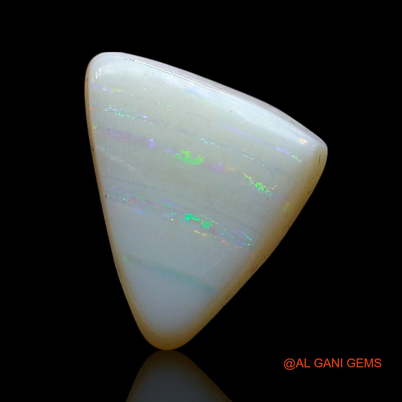 2.00 Cts Natural Australian Fire Opal Loose Gemstone Trillion Cabochon 13x10x3 mm AE-564