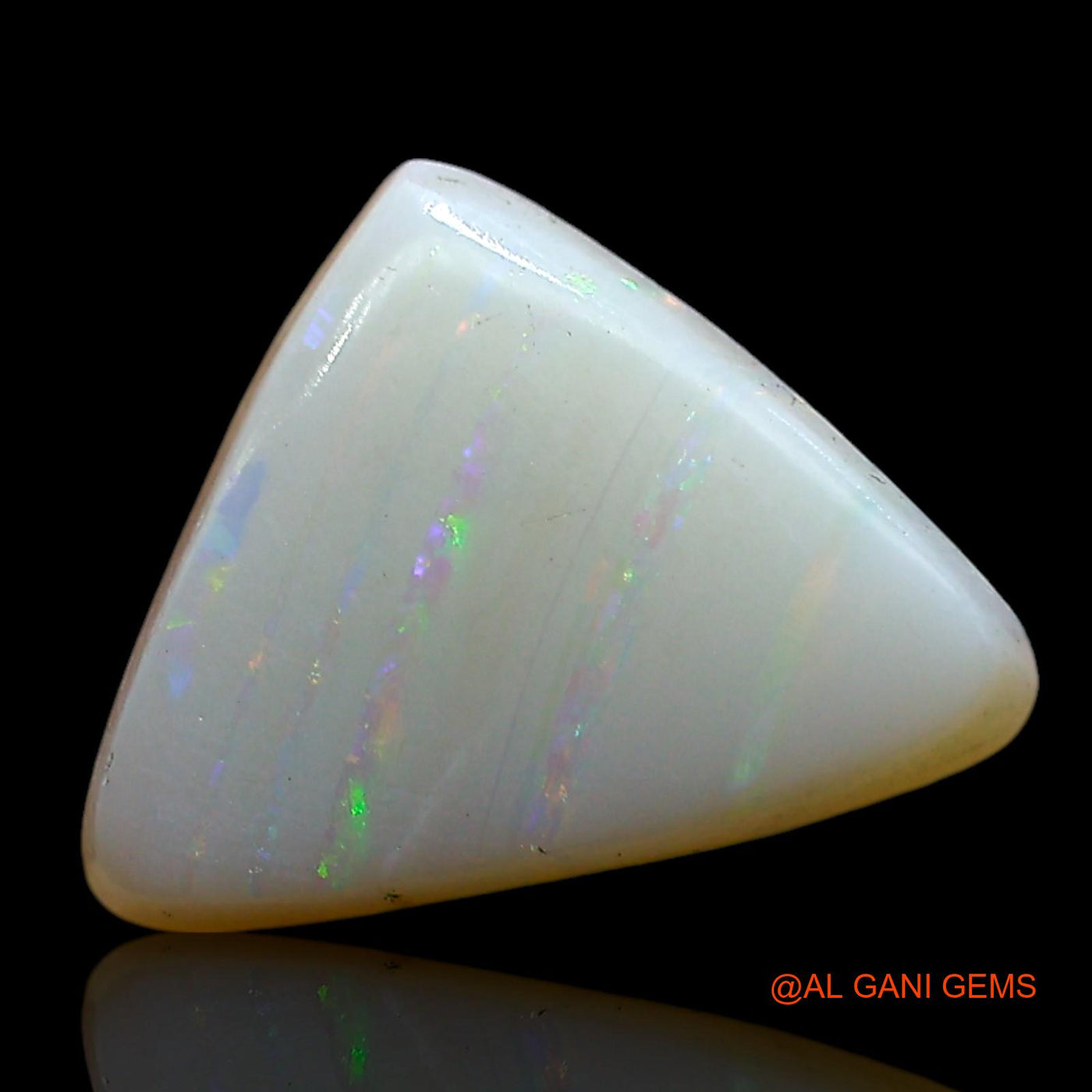 2.00 Cts Natural Australian Fire Opal Loose Gemstone Trillion Cabochon 13x10x3 mm AE-564