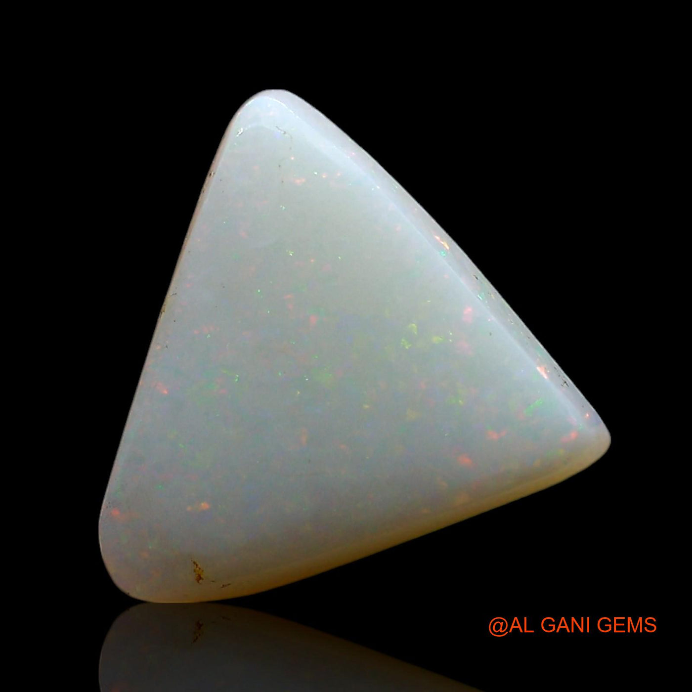 Natural Fire Opal Gemstone 3.00 Cts Loose Trillion Cabochon From Australia 11x11x3 mm AE-566