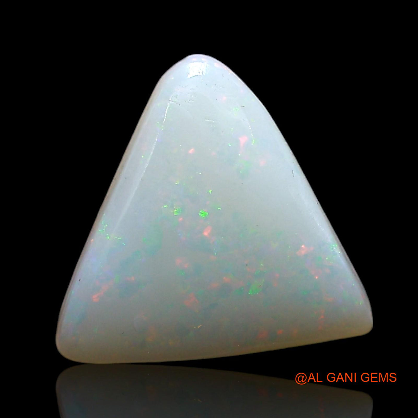 Natural Fire Opal Gemstone 3.00 Cts Loose Trillion Cabochon From Australia 11x11x3 mm AE-566