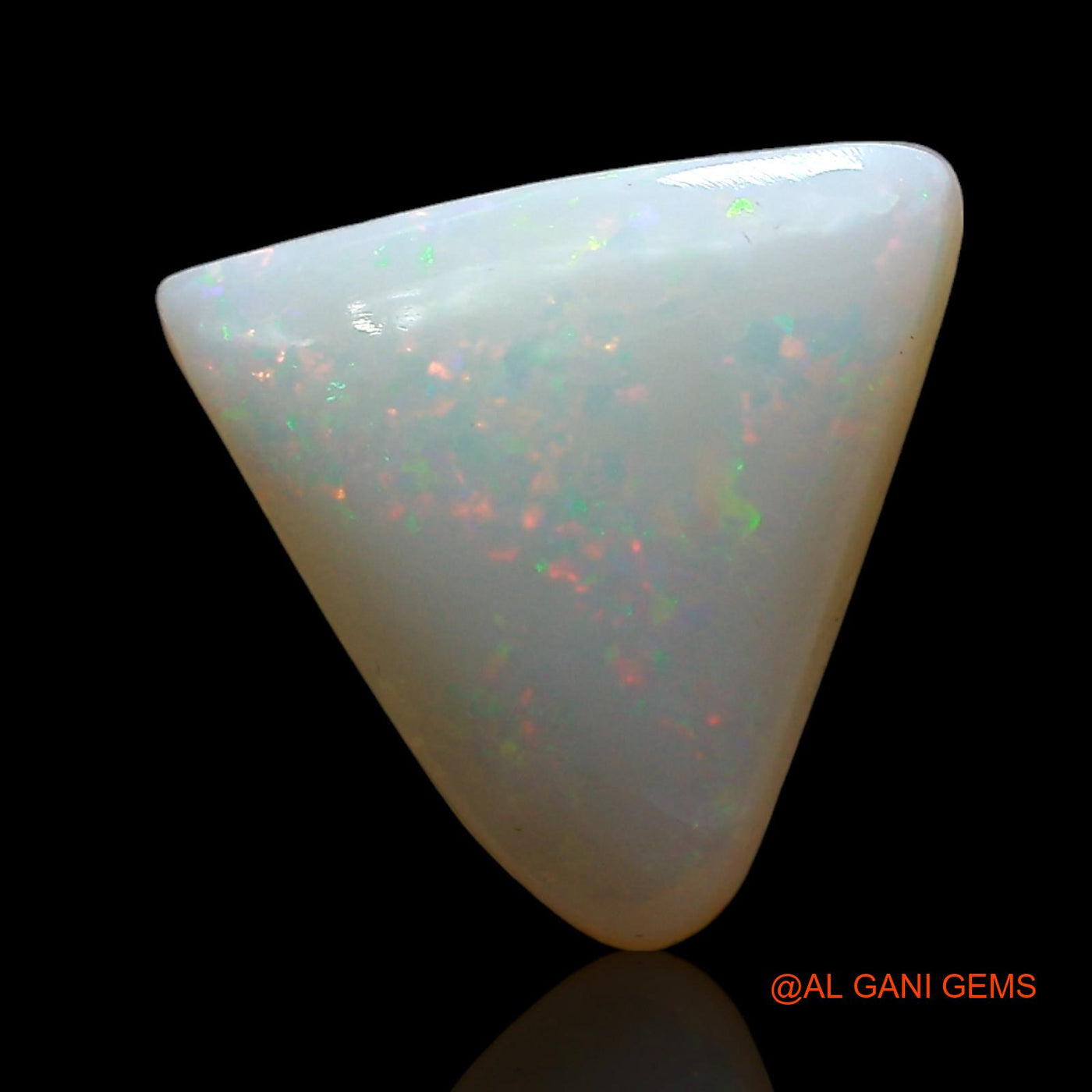 Natural Fire Opal Gemstone 3.00 Cts Loose Trillion Cabochon From Australia 11x11x3 mm AE-566