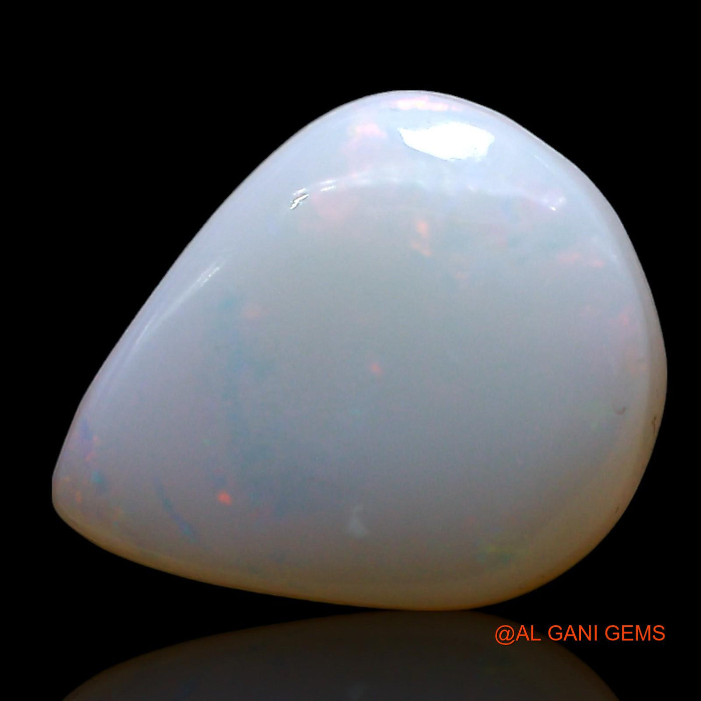 2.00 Cts Natural Australian Fire Opal Loose Gemstone Pear Cabochon 13x10x3 mm AE-568