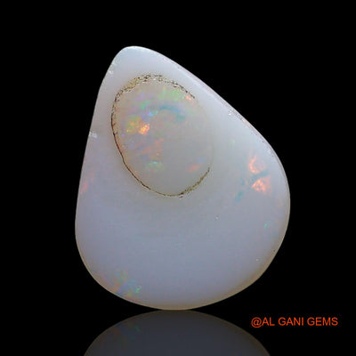 2.00 Cts Natural Australian Fire Opal Loose Gemstone Pear Cabochon 13x10x3 mm AE-568