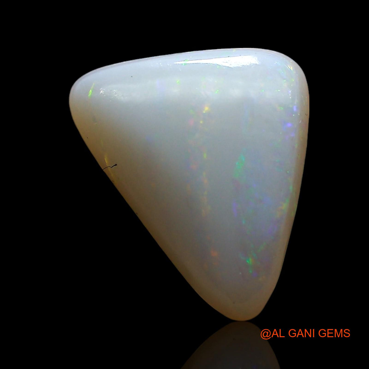 2.00 Cts Natural Australian Fire Opal Loose Gemstone Trillion Cabochon 13x9x3 mm AE-569