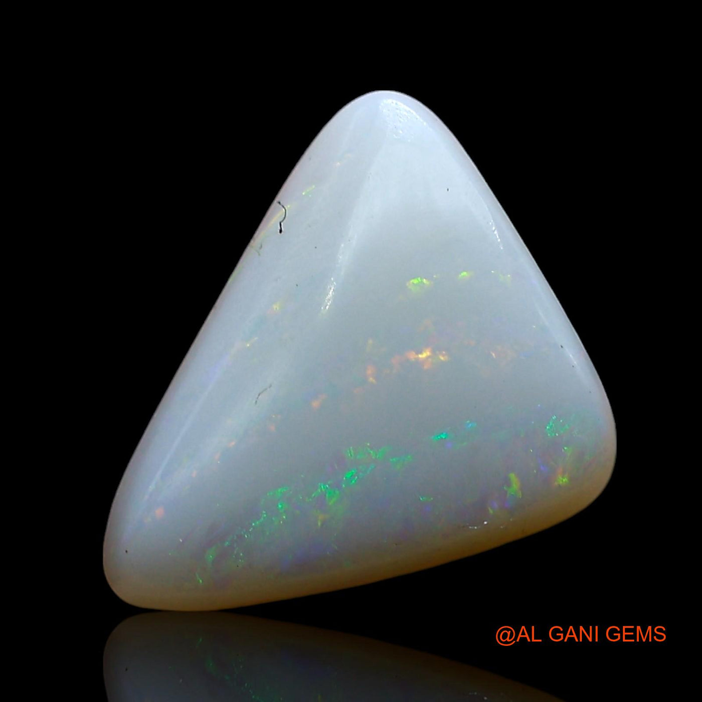 2.00 Cts Natural Australian Fire Opal Loose Gemstone Trillion Cabochon 13x9x3 mm AE-569