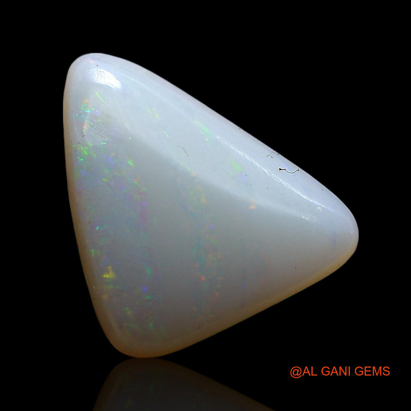 2.00 Cts Natural Australian Fire Opal Loose Gemstone Trillion Cabochon 13x9x3 mm AE-569