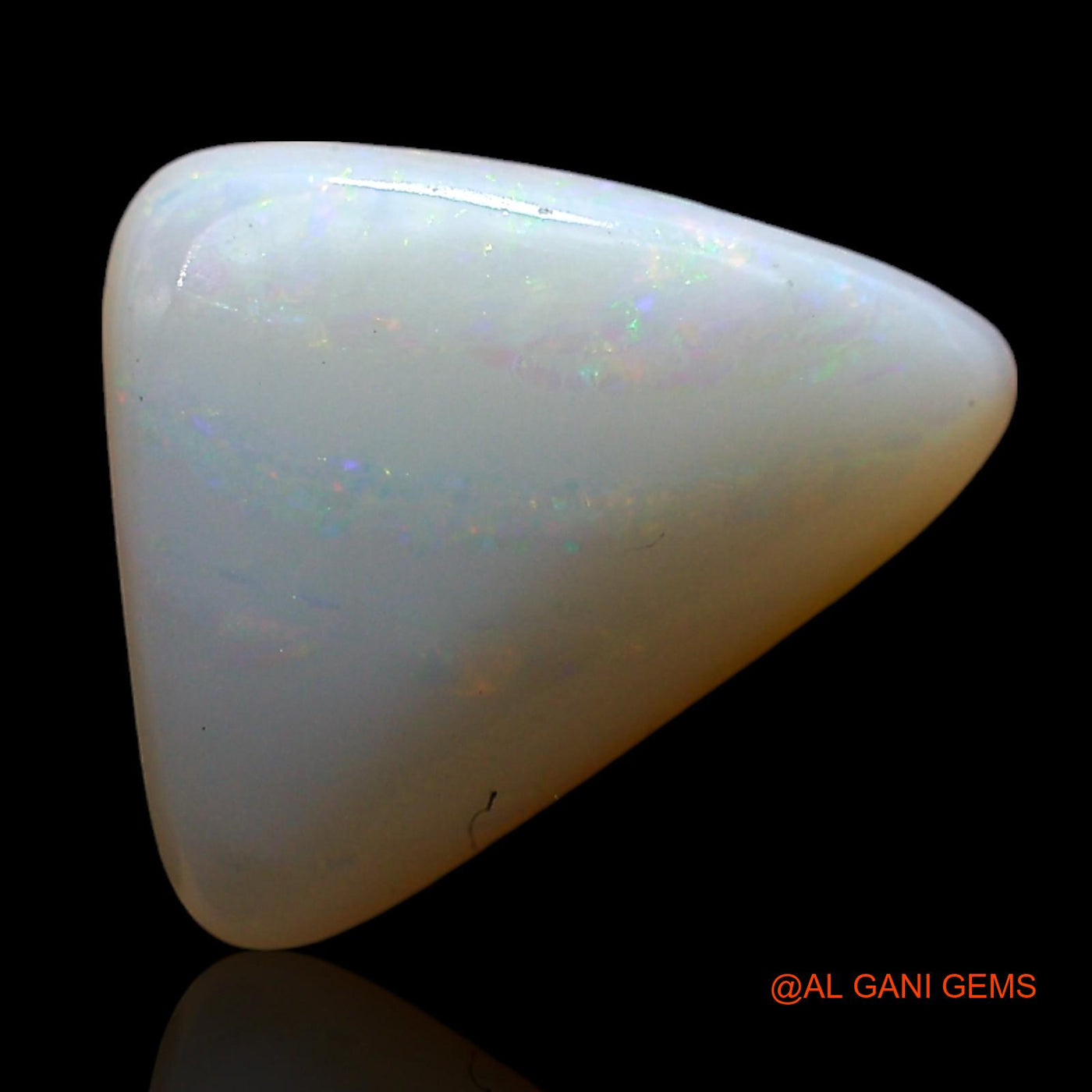 2.00 Cts Natural Australian Fire Opal Loose Gemstone Trillion Cabochon 13x9x3 mm AE-569