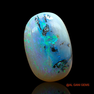 8.00 Cts Unheated Australian Fire Opal Loose Gemstone Oval Cabochon Natural 17x11x6 mm AE-56