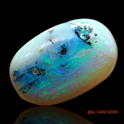 8.00 Cts Unheated Australian Fire Opal Loose Gemstone Oval Cabochon Natural 17x11x6 mm AE-56