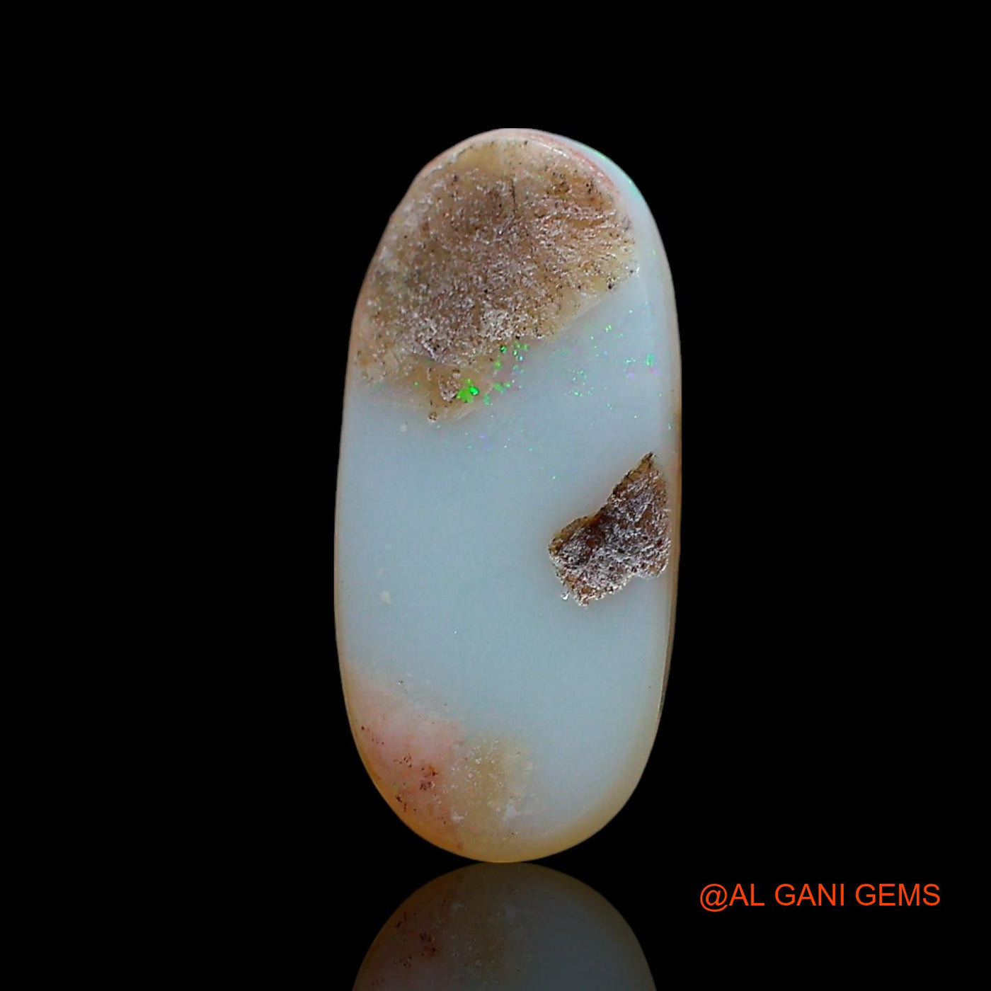 Natural Fire Opal Gemstone 2.00 Cts Loose Oval Cabochon From Australia 15x7x3 mm AE-570