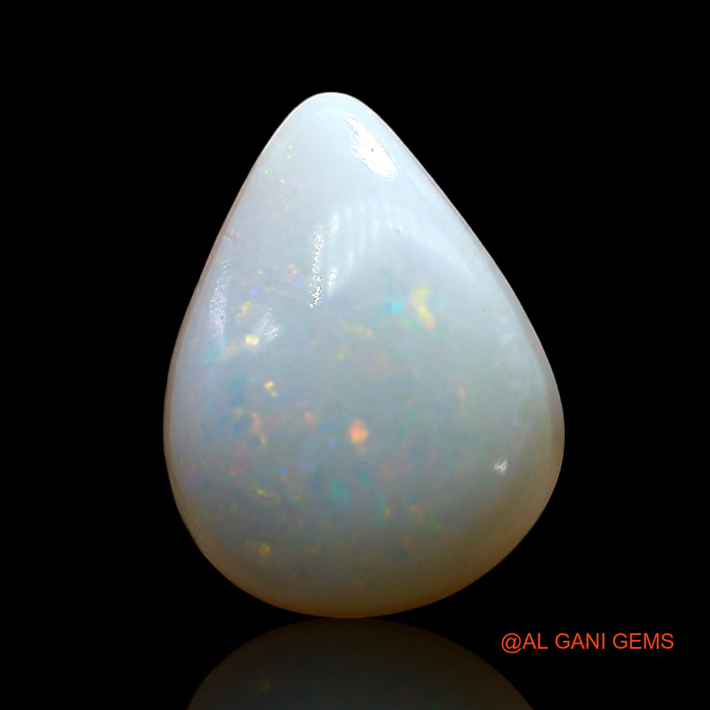 3.00 Cts Natural Australian Fire Opal Pear Cabochon Loose Gemstone For Jewelry 13x9x4 mm AE-571
