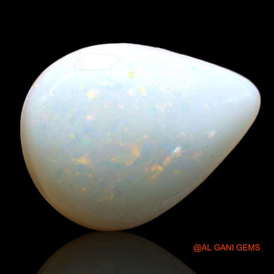 3.00 Cts Natural Australian Fire Opal Pear Cabochon Loose Gemstone For Jewelry 13x9x4 mm AE-571