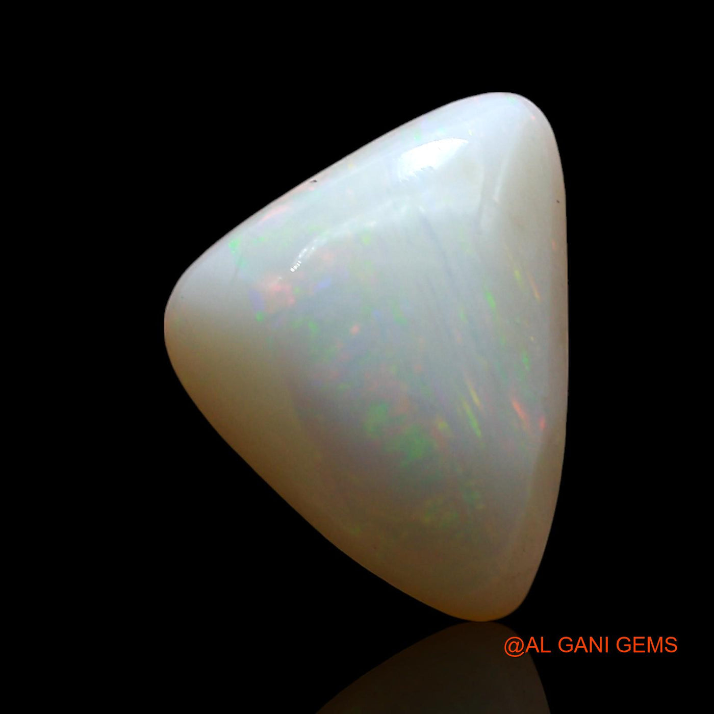 Natural Fire Opal Gemstone 3.00 Cts Loose Trillion Cabochon From Australia 12x9x5 mm AE-575