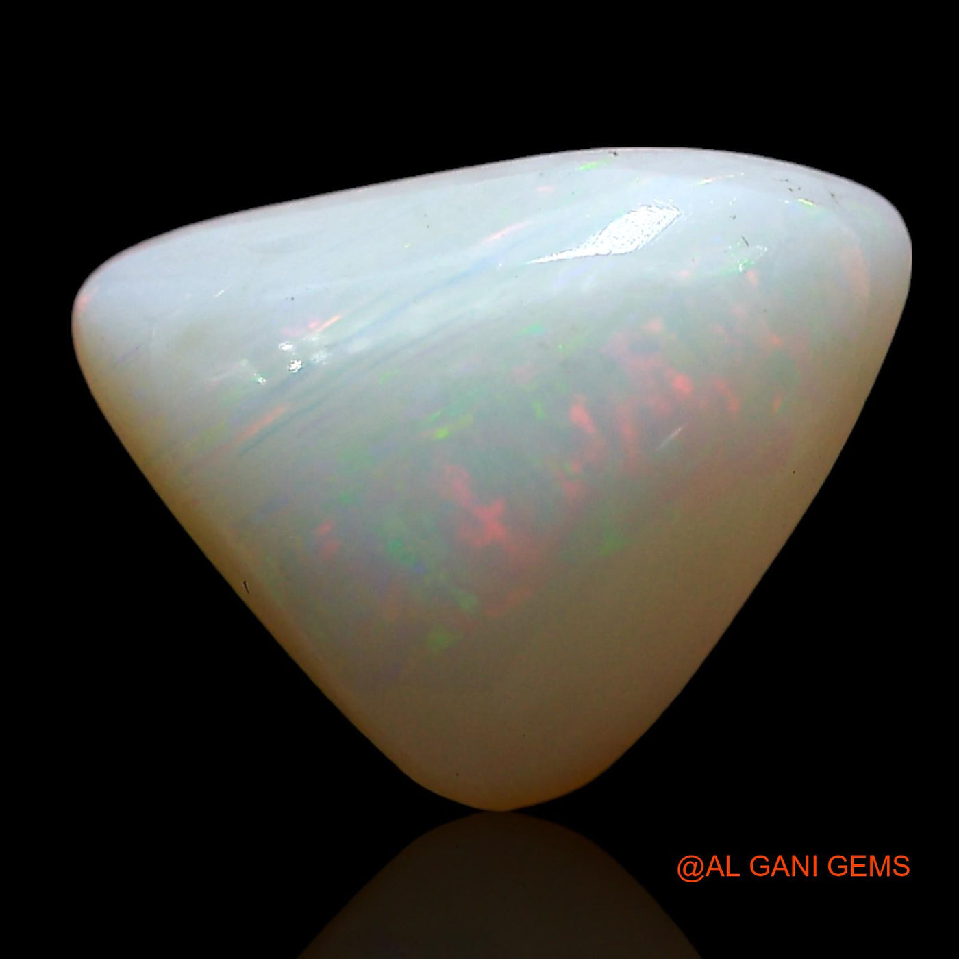 Natural Fire Opal Gemstone 3.00 Cts Loose Trillion Cabochon From Australia 12x9x5 mm AE-575