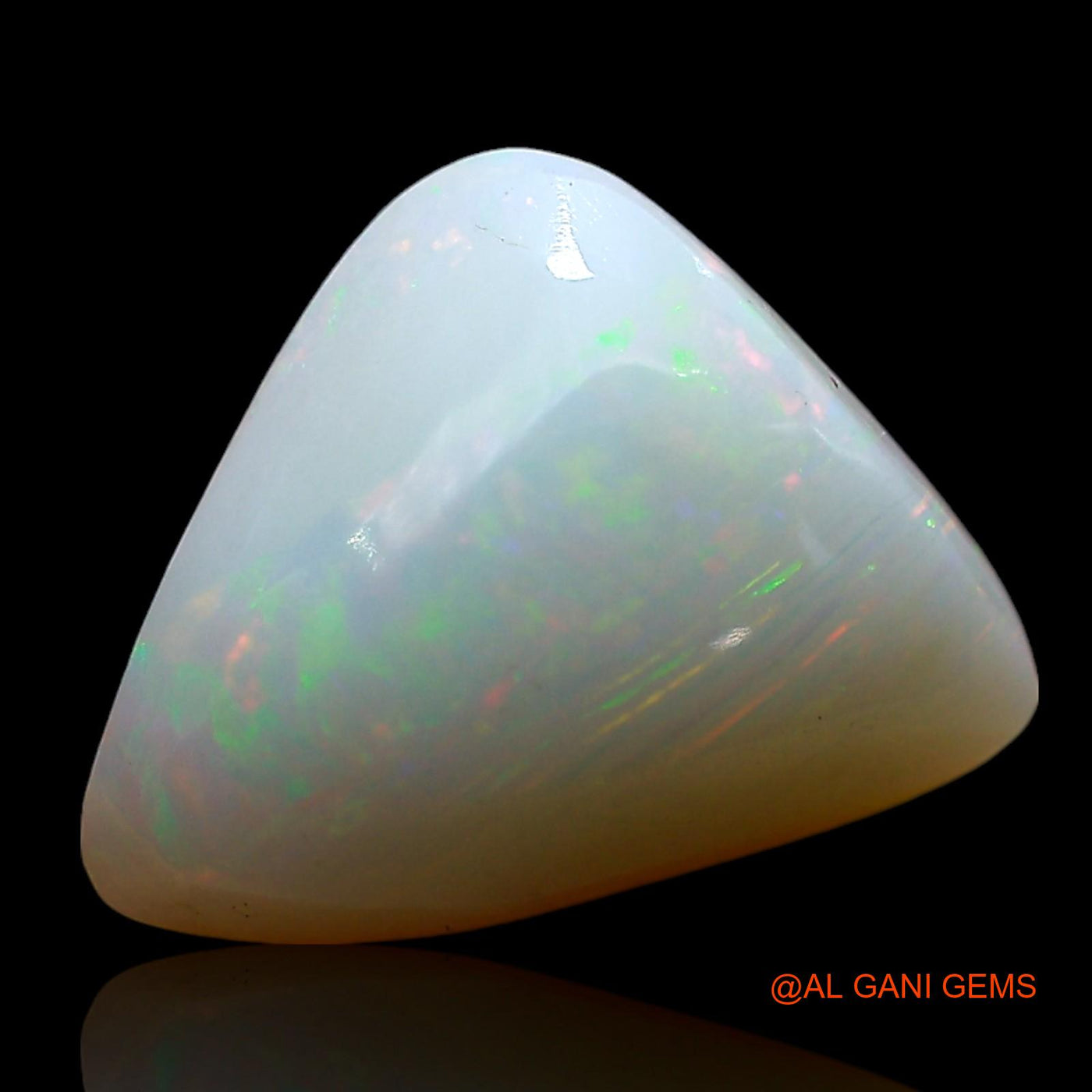 Natural Fire Opal Gemstone 3.00 Cts Loose Trillion Cabochon From Australia 12x9x5 mm AE-575
