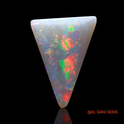 1.00 Cts Natural Australian Fire Opal Loose Gemstone Trillion Cabochon 12x9x2 mm AE-576