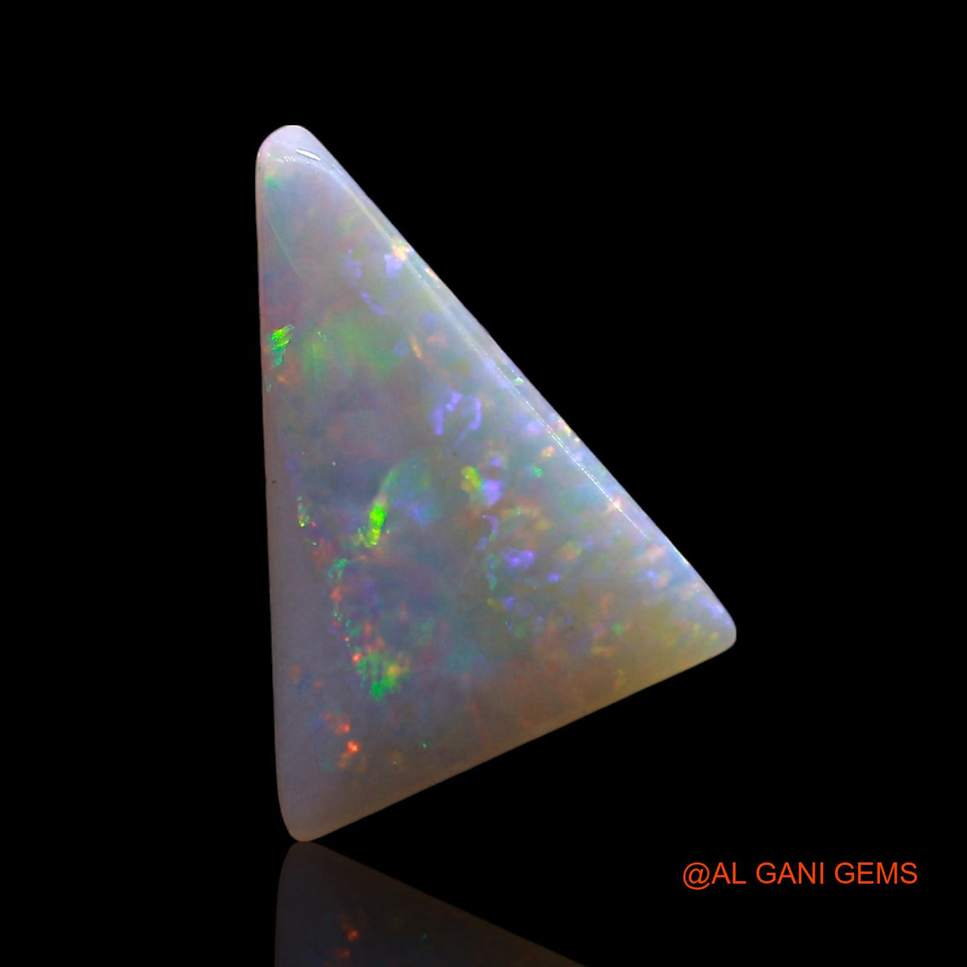 1.00 Cts Natural Australian Fire Opal Loose Gemstone Trillion Cabochon 12x9x2 mm AE-576
