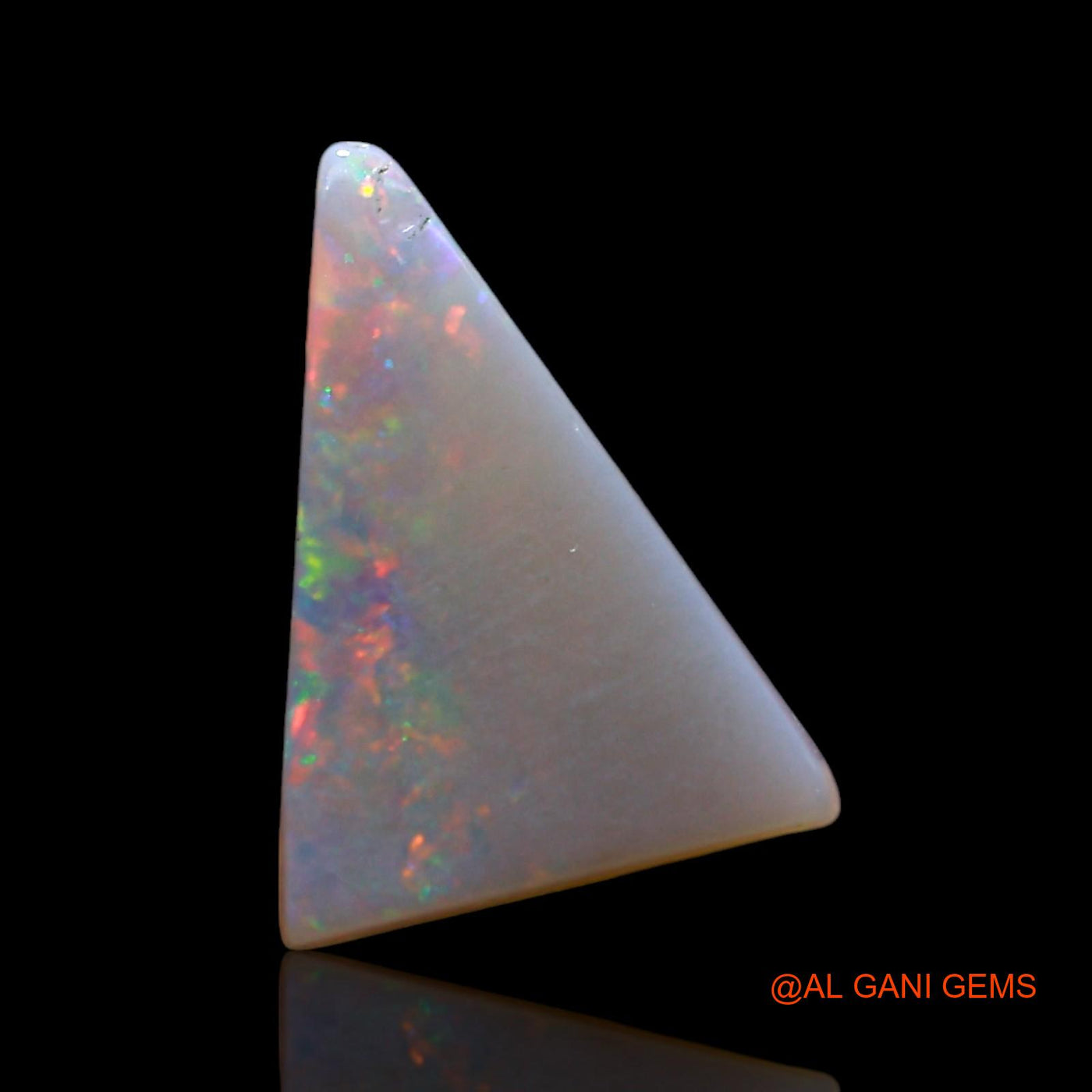 1.00 Cts Natural Australian Fire Opal Loose Gemstone Trillion Cabochon 12x9x2 mm AE-576