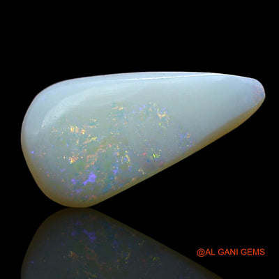 2.00 Cts Natural Australian Fire Opal Loose Gemstone Pear Cabochon 14x7x3 mm AE-578
