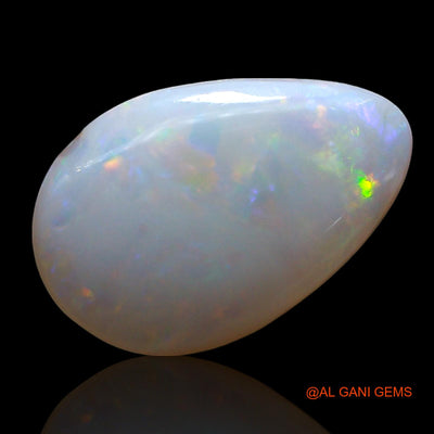 2.00 Cts Natural Australian Fire Opal Pear Cabochon Loose Gemstone For Jewelry 13x9x2 mm AE-579