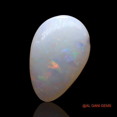 2.00 Cts Natural Australian Fire Opal Pear Cabochon Loose Gemstone For Jewelry 13x9x2 mm AE-579