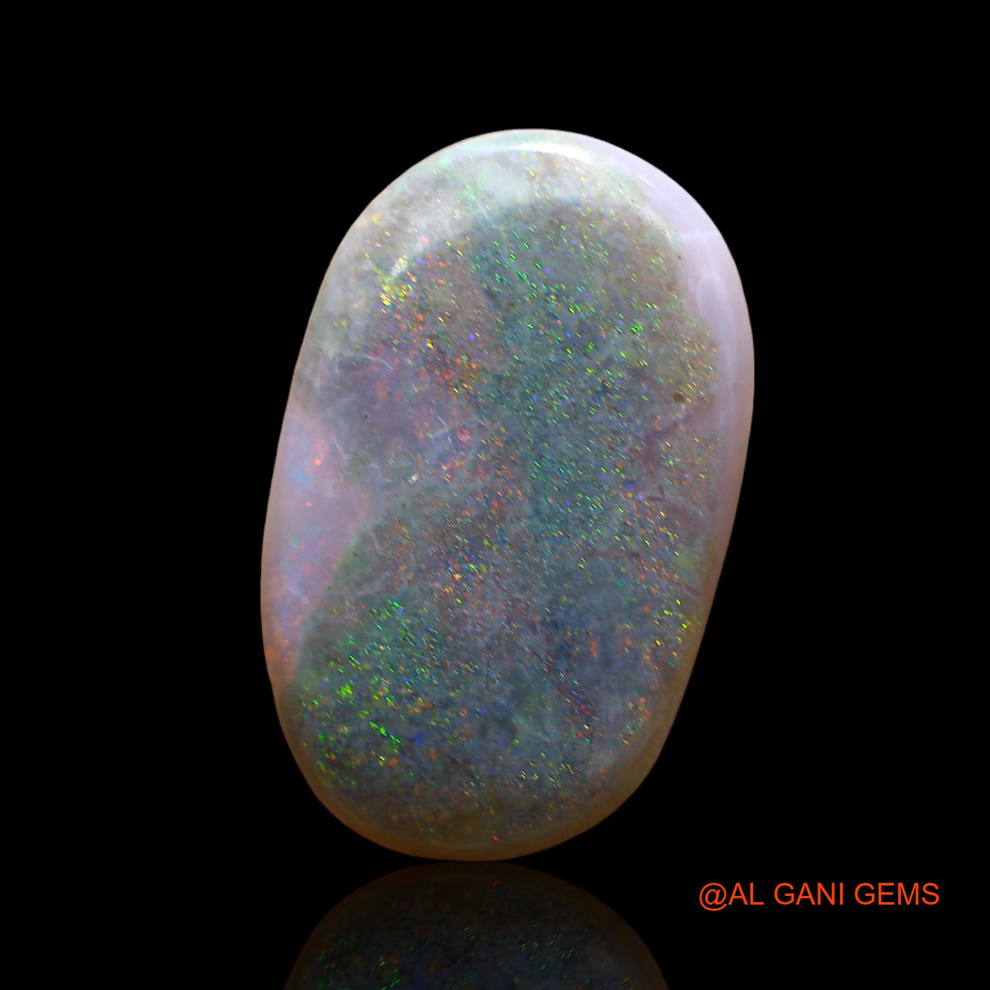 5.00 Cts Natural Australian Fire Opal Loose Gemstone Oval Cabochon 18x11x3 mm AE-57
