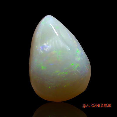 Natural Untreated Fire Opal Loose Gemstone Pear Cabochon From Australia 3.00 Cts 12x9x5 mm AE-580