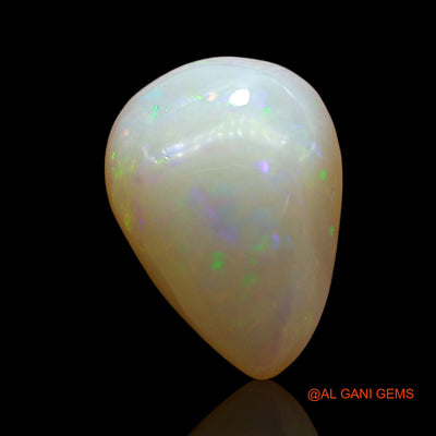 Natural Untreated Fire Opal Loose Gemstone Pear Cabochon From Australia 3.00 Cts 12x9x5 mm AE-580