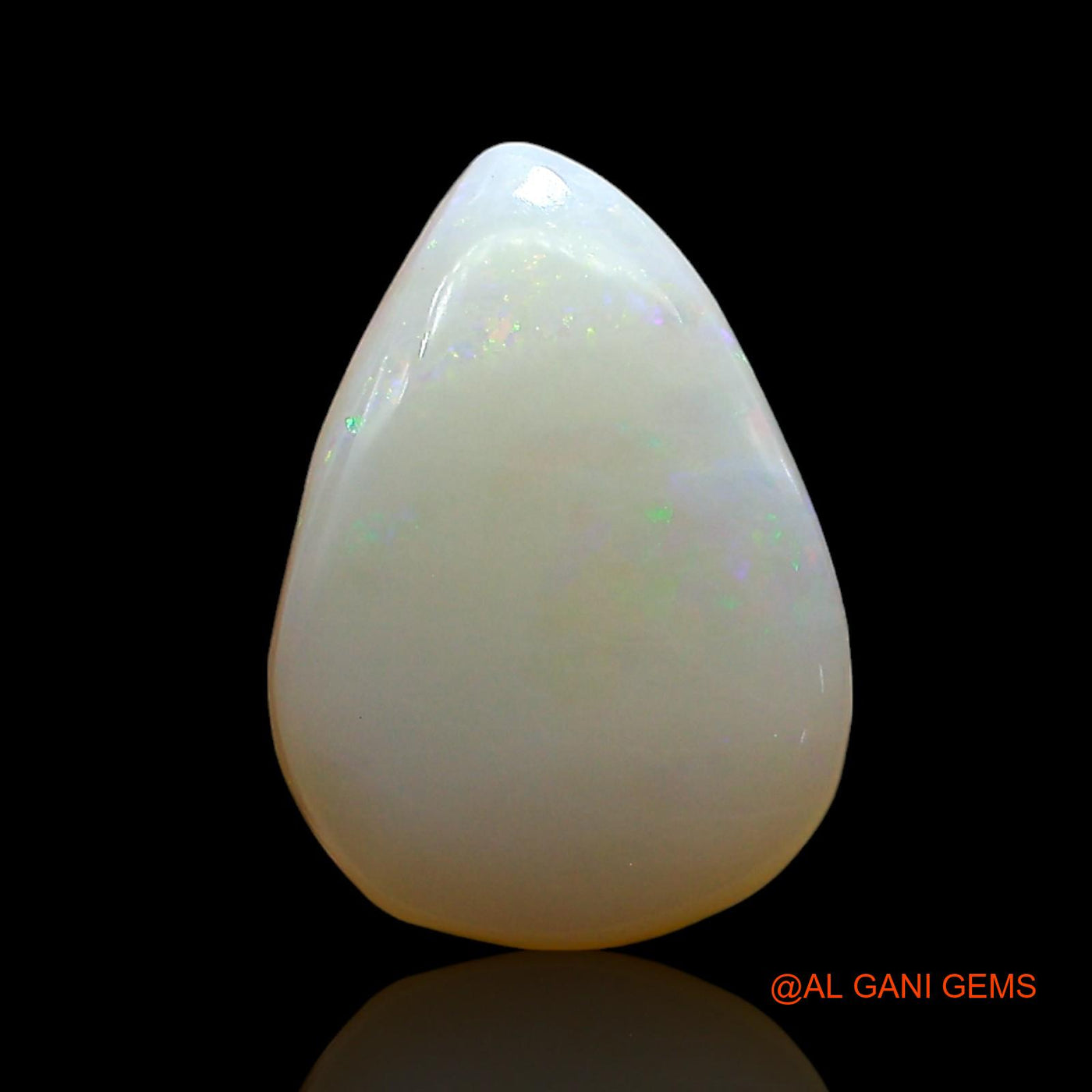 Natural Untreated Fire Opal Loose Gemstone Pear Cabochon From Australia 3.00 Cts 12x9x5 mm AE-580