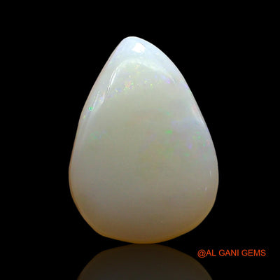Natural Untreated Fire Opal Loose Gemstone Pear Cabochon From Australia 3.00 Cts 12x9x5 mm AE-580