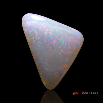 Natural Untreated Fire Opal Loose Gemstone Trillion Cabochon From Australia 2.00 Cts 12x8x3 mm AE-582