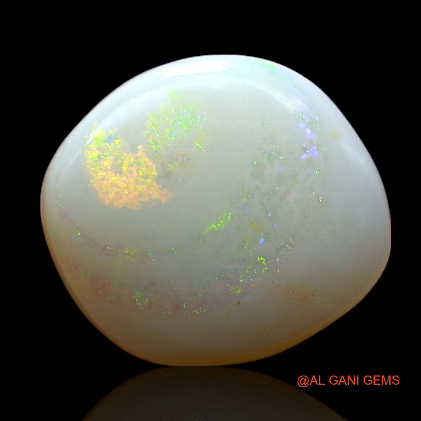 2.00 Cts Natural Australian Fire Opal Oval Cabochon Loose Gemstone For Jewelry 11x10x2 mm AE-583