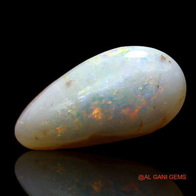 Natural Fire Opal Gemstone 2.00 Cts Loose Pear Cabochon From Australia 13x6x4 mm AE-585